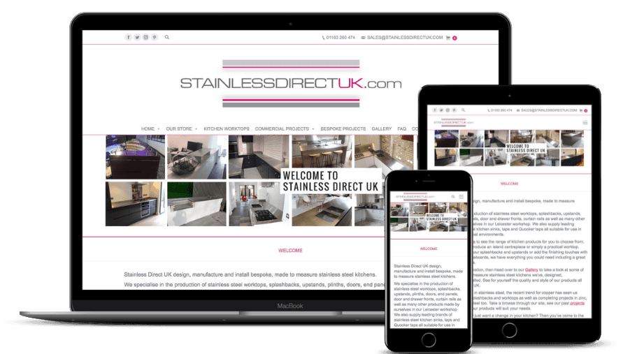 Stainless Direct UK New Website Launch - Leicester Websites
