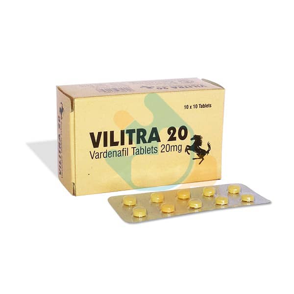 Vilitra 20mg : Vardenafil 20 mg salt | Dosage | Price | Uses | Side Effects