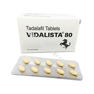 Buy Vidalista 80 Mg Tadalafil @Best 1.25/pill - Medsever