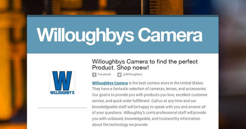 Willoughbys Camera | Smore Newsletters
