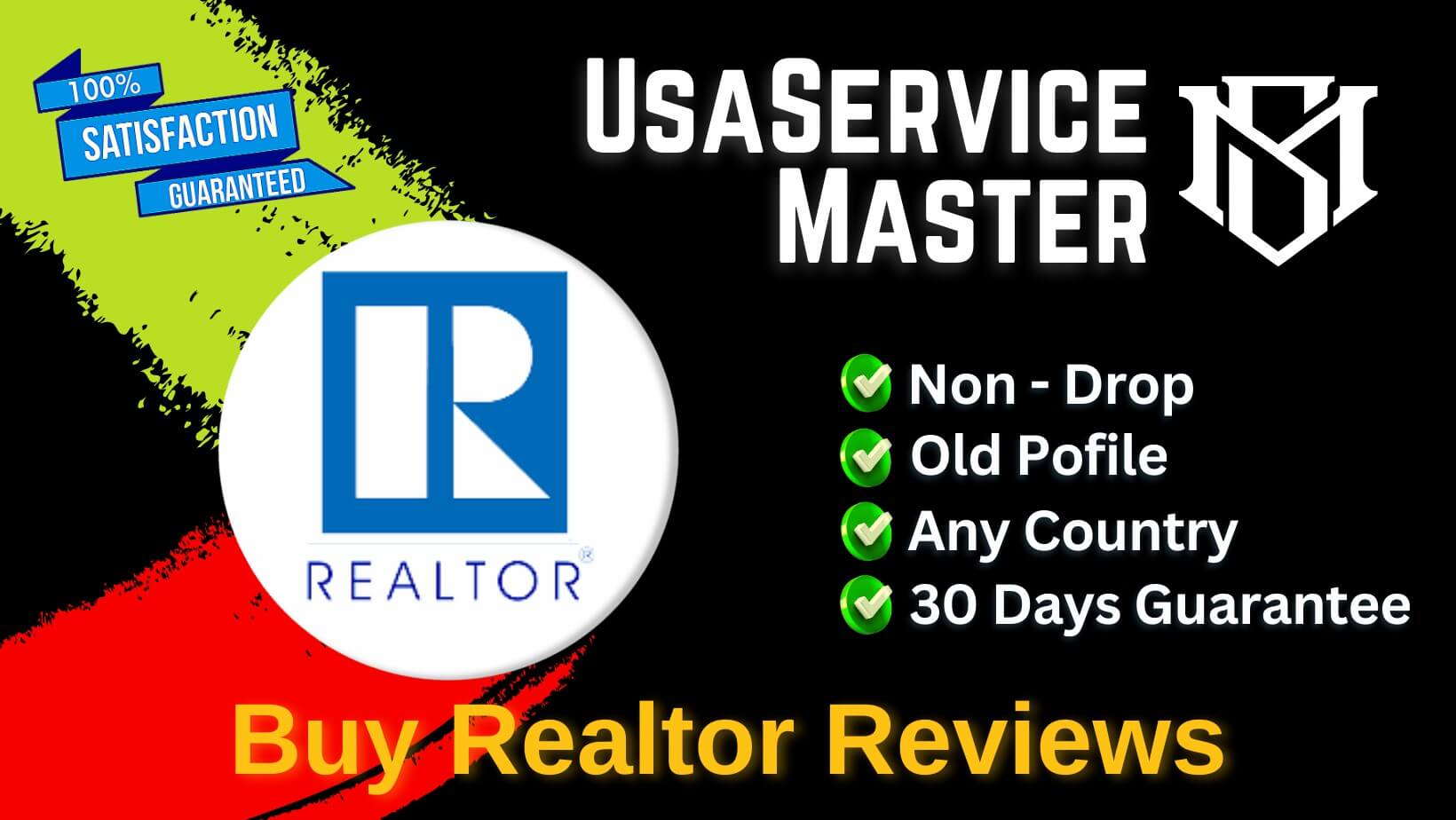 Buy Realtor Reviews - 100% non-drop Reviews