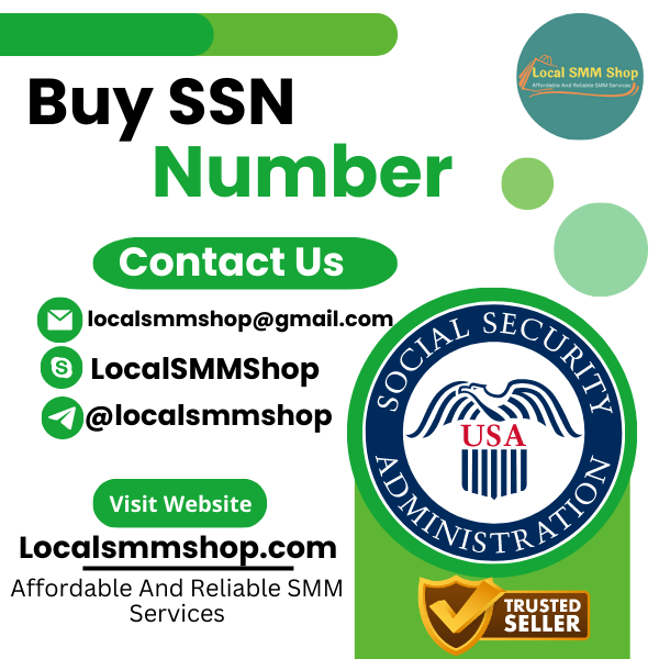 Buy SSN Number - From No.1 Best USA Seller