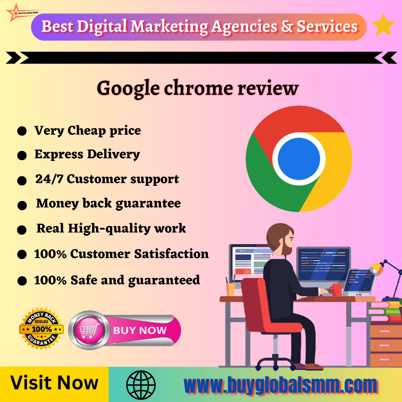Buy Google chrome review-100% best service & safe...