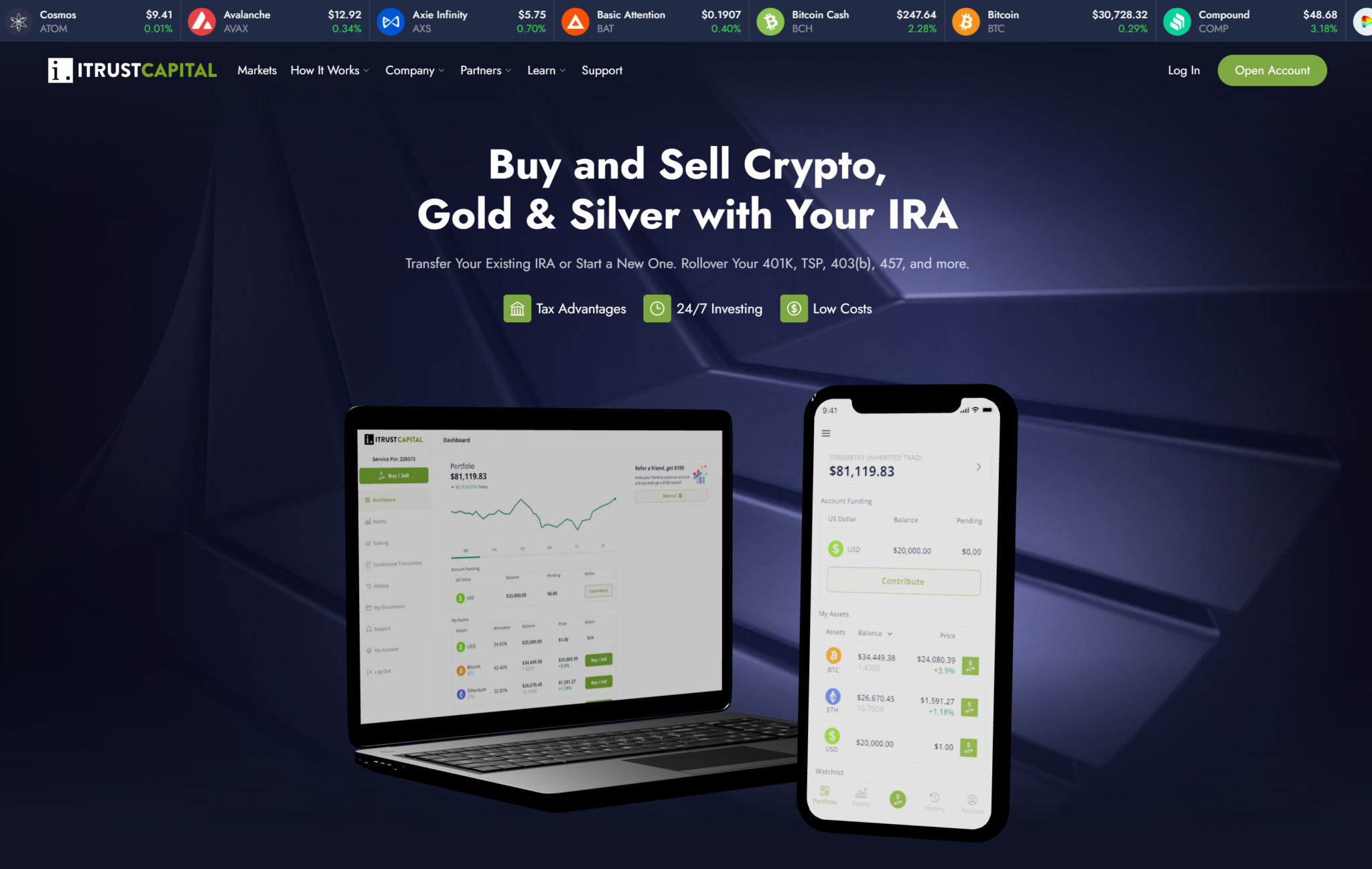 iTrustCapital® Login | The #1 Crypto IRA Retirement Platform