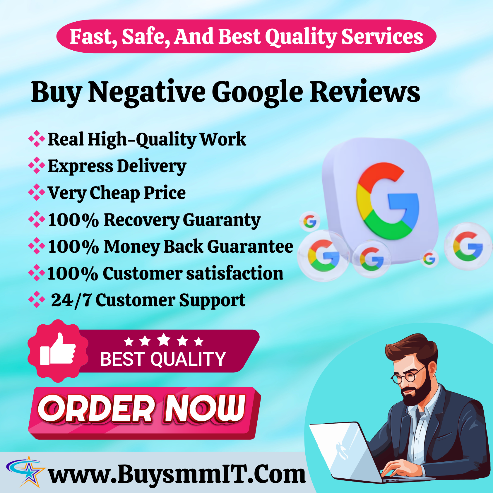 Buy Negative Google Reviews - 100% Satisfaction Guaranteed