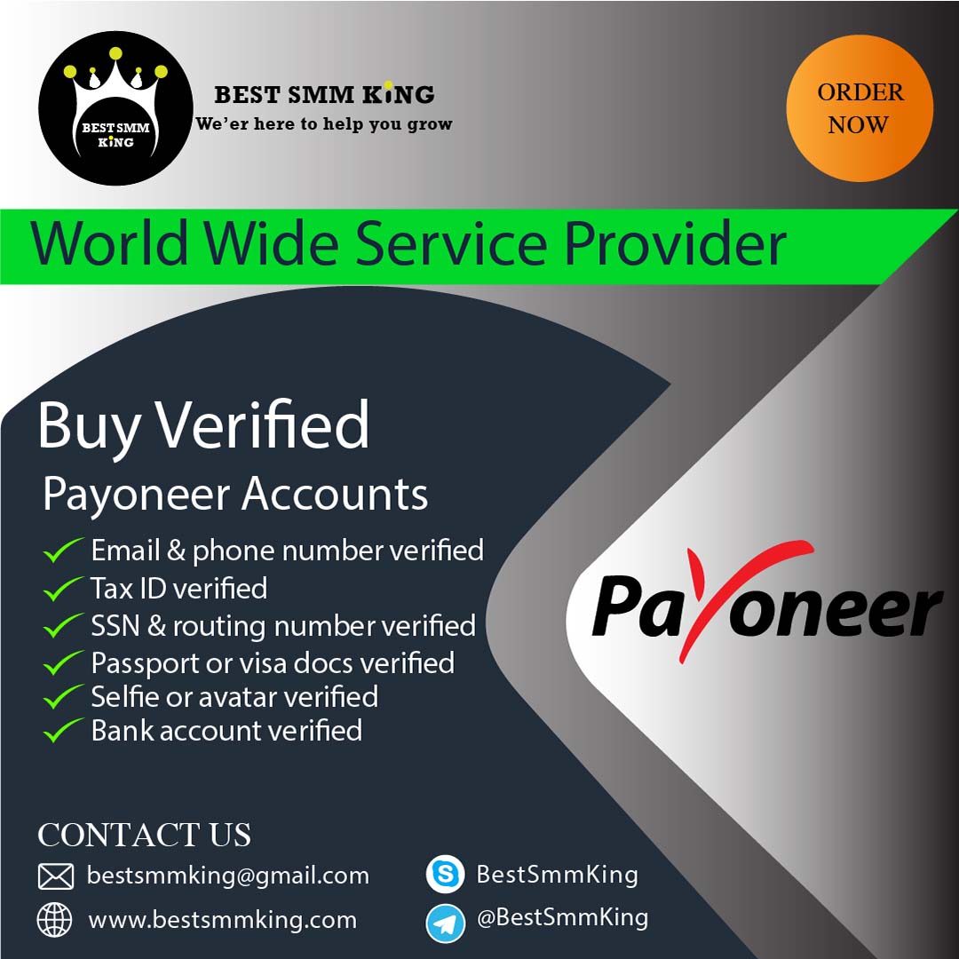 Buy Verified Payoneer Account | 100% ID & Document Verified