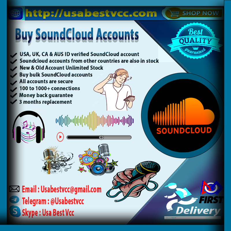 Buy SoundCloud Accounts - USA,UK,CA fully verified accounts