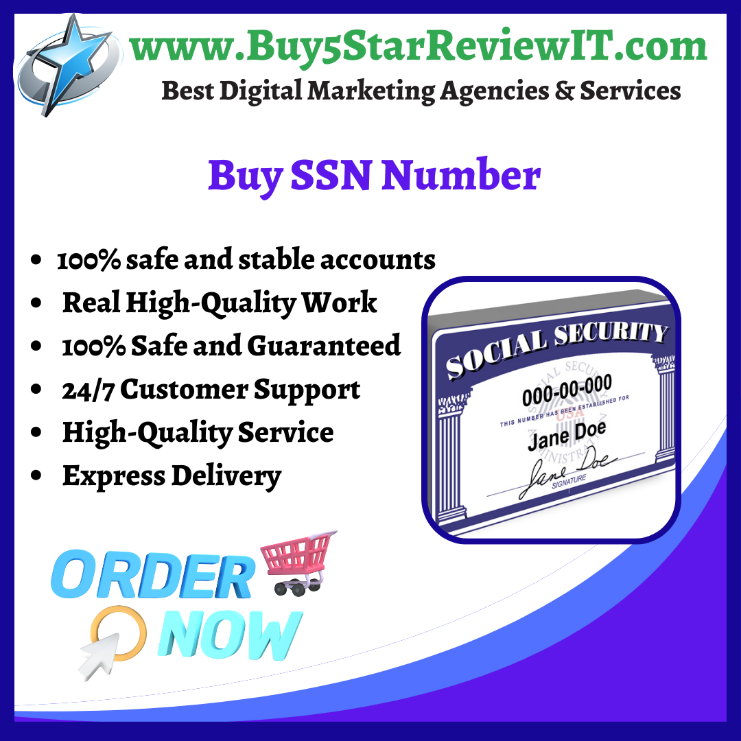 Buy SSN Number - 100% Real Social Security Number