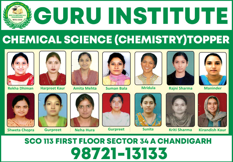 CSIR NET Chemical Science Coaching in Chandigarh @9872113133