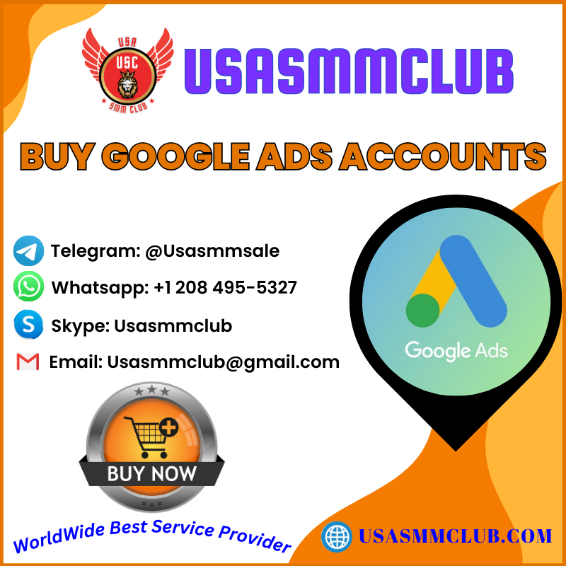 Buy Google Ads Accounts - 100% Safe & Best Quality Accounts.